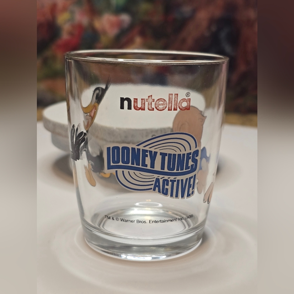 Nutella Looney Tunes Active - Daffy Duck & Porky Pig Drinking Glass